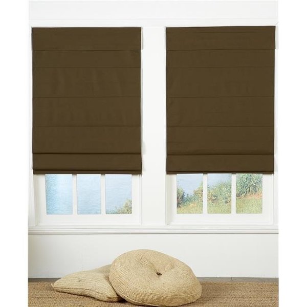 Safe Styles Safe Styles UBQ27X72CC Cordless Roman Shade; Chocolate - 27 x 72 in. UBQ27X72CC